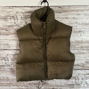Olive Puffer Vest